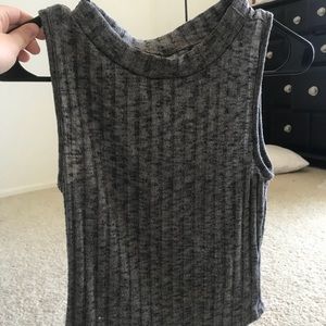 High neck, tank, crop top